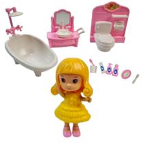 Boneca Com Acessorios Casinha Brinquedo Infantil Menina