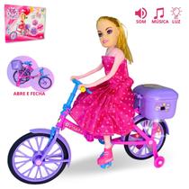 Boneca Com Bicicleta Ciclista Articulada Musical Anda E Luz Boneca Com Bicicleta Ciclista Articulada Musical Anda E Luz