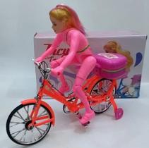 Boneca Com Bicicleta Que Pedala De Verdade Musical C/ led