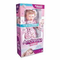 Boneca com Mecanismo Andressa Frases 42CM. - Comprasjau