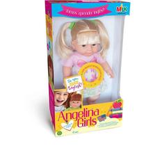 Boneca Com Mecanismo Angelina Aprendendo Inglês 33cm Boneca Com Mecanismo Angelina Aprendendo Inglês 33cm