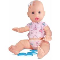 Boneca Com Mecanismo Bebe Xixizinho C/Mamad 28Cm (S