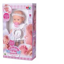 Boneca com Mecanismo Little Baby Primeira Oração Milk