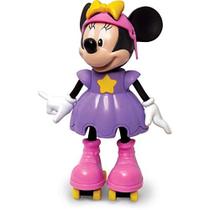 Boneca Com Mecanismo Minnie Patinadora 25Cm.