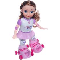 Boneca com Mecanismo Patinadora C/LUZ 28CM (S)