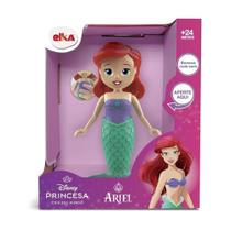 Boneca com mecanismo princesa ariel 20cm
