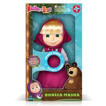 Boneca com Som - 35 cm - Masha e o Urso - Masha Fala e Canta - Estrela Boneca com Som - 35 cm - Masha e o Urso - Masha Fala e Canta - Estrela