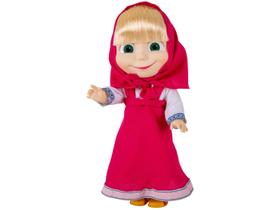 Boneca com Som - 35 cm - Masha e o Urso - Masha Fala e Canta - Estrela