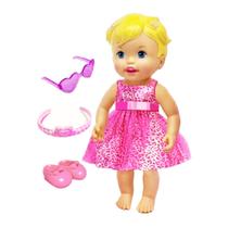 Boneca Com Vestido Little Mommy Vamos Brincar - Mattel