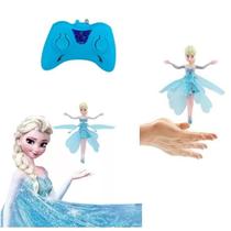 Boneca Controle Remoto Voadora Azul Voa Verdade Fada Boneca Controle Remoto Voadora Azul Voa Verdade Fada
