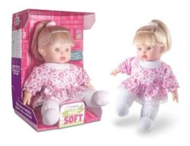 Boneca Corpo De Pano Coleção Hair Soft Super Macia - Milk