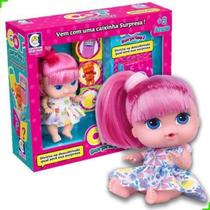 Boneca Cot Surprise Cabelo Rosa com Acessórios - Cotiplas