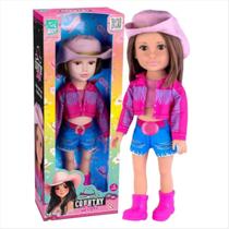 Boneca Country Style Super Toys 40cm com Chapéu e Botas Boneca Country Style Super Toys 40cm com Chapéu e Botas
