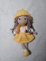 Boneca Crochê Amigurumi Melissa 32 cm Outono