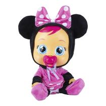Boneca Cry Babies Bebê Chora Chupeta Sons E Lágrimas Minnie Multikids