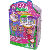 Boneca cry babies com massinha surpresa cotiplas