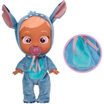 Boneca Cry Babies Com Roupinha Stitch Multikids