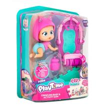 Boneca Cry Babies PlayTime Baby Millie com Acessórios BR2464 - Multikids Boneca Cry Babies PlayTime Baby Millie com Acessórios BR2464 - Multikids