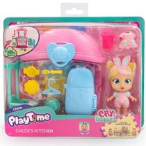 Boneca CRY Babies Playtime Cozinha da Chloe Multikids