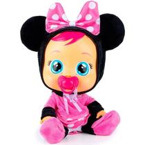 Boneca Crybabies Minnie Com Chupeta e Som de Bebê Multikids