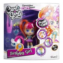 Boneca Curli Girls Com Mascote Birthday Girl - Rosita