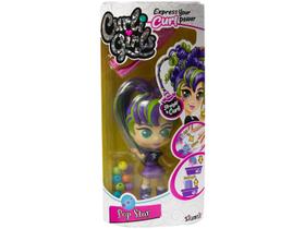 Boneca Curli Girls Liso e Cacheado Rosita Verde e Roxo