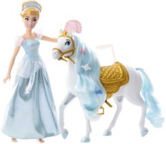 Boneca da Cinderela Disney Princess Mattel com Cavalo