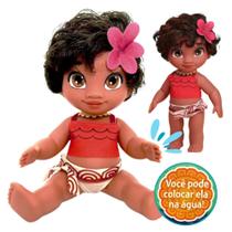 Boneca da Moana de Silicone que Pode dar Banho