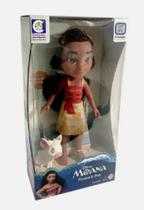 Boneca Da Moana E Do Porquinho Pua - 2600 Cotiplás
