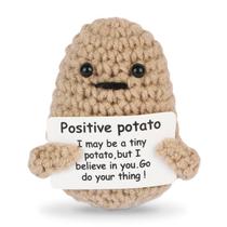 Boneca DAFURIET Mini Funny Positive Potato Tricotada de Lã 7,5 cm