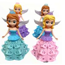 Boneca Dançarina Princesa Sofia Com Luz E Som Colorida.