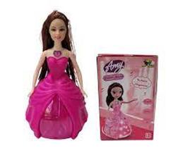 Boneca dançarina rosa escuro