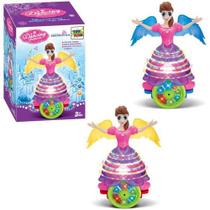 Boneca Dancing Com Som E Luz A Pilha Na Caixa Princesa Boneca Dancing Com Som E Luz A Pilha Na Caixa Princesa