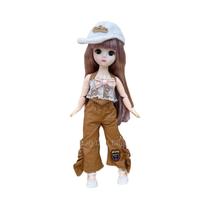 Boneca De Anime Bjd De 12 Polegadas Com Saia, Chapéu, Roupas, Acessórios Para Casa De Bonecas Para