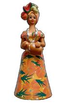 Boneca De Barro Baiana com Frutas e Jarra Dágua - 40 Cm Artesanal Boneca De Barro Baiana com Frutas e Jarra Dágua - 40 Cm Artesanal