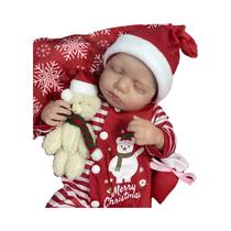 Boneca De Bebê Reborn De Silicone Vinílico Realista De 50CM LouLou Menina Recém-Nascida Com Pele 3D