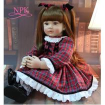 Boneca De Bebê Reborn De Silicone Vinílico Realista De 60cm, Princesa Menina Boneca De Bebê Reborn De Silicone Vinílico Realista De 60cm, Princesa Menina