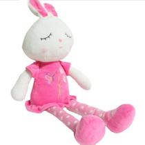 Boneca de brinquedo de pelúcia Baby Pink Rabbit 50 cm de altura Boneca de brinquedo de pelúcia Baby Pink Rabbit 50 cm de altura