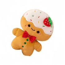 Boneca de brinquedo de pelúcia Gingerbread Cartoon Soft com creme de morango