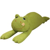 Boneca de brinquedo de pelúcia Lazy Frog com detalhe de flor 100cm - 900g