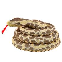 Boneca de brinquedo de pelúcia, Python com manchas realistas de 220 cm de comprimento para crianças Boneca de brinquedo de pelúcia, Python com manchas realistas de 220 cm de comprimento para crianças