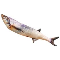 Boneca de brinquedo de pelúcia Realistic Bass Fish 60 cm de pelúcia macia