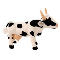 Boneca de brinquedo de pelúcia, vaca realista, 38 cm, bezerro de pelúcia macio Boneca de brinquedo de pelúcia, vaca realista, 38 cm, bezerro de pelúcia macio