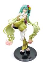 Boneca de brinquedo de PVC verde BGVEI Miku 22 cm