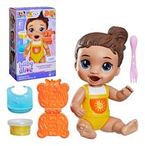 Boneca de cabelo castanho baby alive criações para a hora do jantar dinnertime creations hasbro Boneca de cabelo castanho baby alive criações para a hora do jantar dinnertime creations hasbro