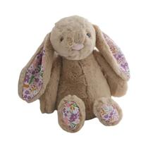 Boneca De Coelho Jellycat Macia Branca E Rosa De 30cm, Brinquedo De Pelúcia Com Orelhas Longas Para