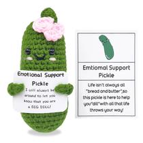 Boneca de Crochê Artesanal Emotional Encouraging Pickle