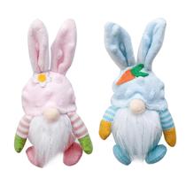 Boneca de decoração: lã de páscoa, coelhinho fofo, sem rosto, 2 peças Boneca de decoração: lã de páscoa, coelhinho fofo, sem rosto, 2 peças