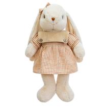 Boneca de desenho animado de pelúcia Sweet Bunny Stuffed 40 cm com vestido