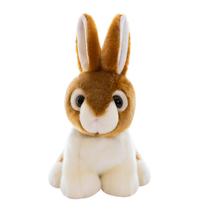 Boneca de desenho animado de pelúcia Toy Bunny realista de 20 cm marrom Boneca de desenho animado de pelúcia Toy Bunny realista de 20 cm marrom